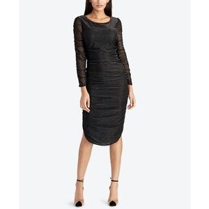 NWT Rachel Roy Glitter Draped Bodycon Midi Dress